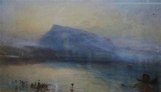 After J.m.w. Turner, colour limited edition print, The Blue Rigi, No. 446 of 1000 on Somerset velvet paper, 31 x 45cm